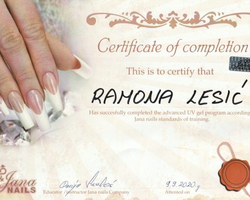 certifikat Josipe Lesić