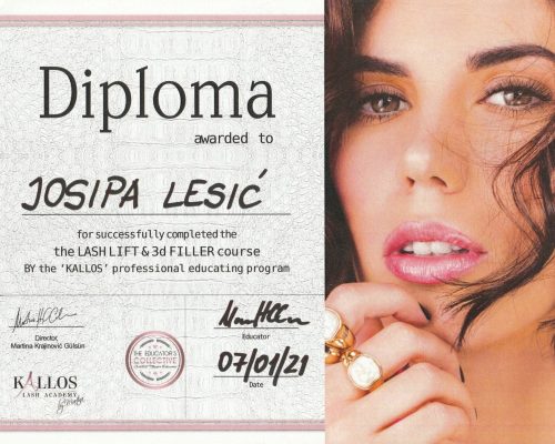 certifikat Josipe Lesić