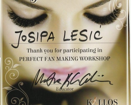 certifikat Josipe Lesić