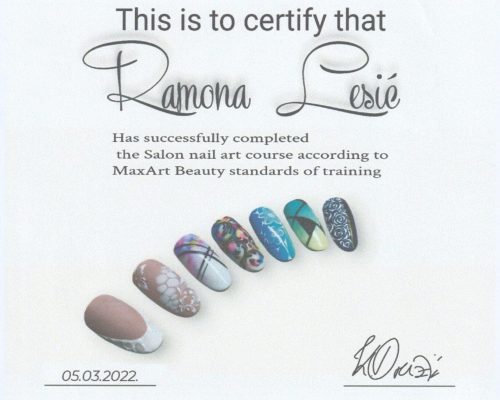 certifikat Ramone Lesić